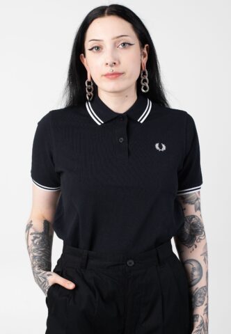 Fred Perry – Twin Tipped Navy/White – Polo – Blau – X-Small – 100% Baumwolle