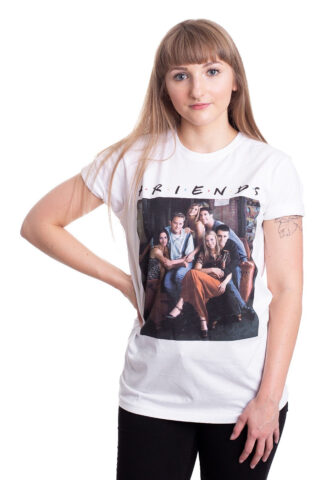 Friends – Group Photo White – T-Shirt – Weiß – L – 100% Baumwolle