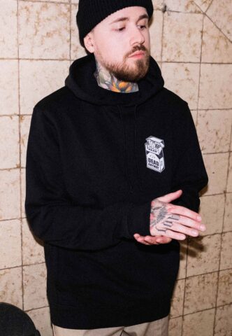 Fuchsteufelswild – Dead Anyway – Hoodie – Schwarz – S – 80% Bio-Baumwolle, 20% Polyester