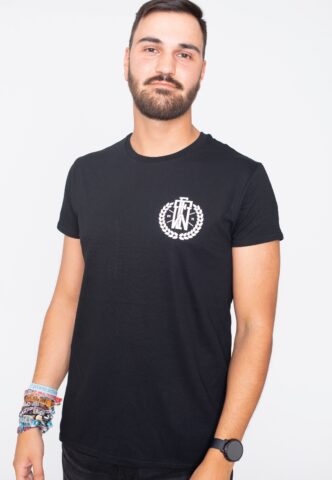 Fuchsteufelswild – Logo Pocket – T-Shirt – Schwarz – 3XL – 100% Bio-Baumwolle