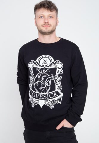 Fuchsteufelswild – Lovesick – Sweater – Schwarz – M – 100% Bio-Baumwolle