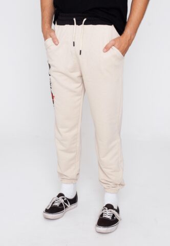 G2 Esports – Logo Beige – Jogginghose – Beige – XXL – 50% Baumwolle, 50% Polyester