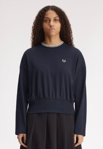Fred Perry – Twin Tipped Navy – Longsleeve – gid://shopify/Metaobject/122014793965 – Large – 100% Baumwolle