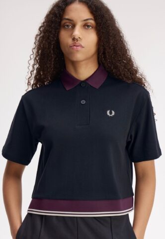 Fred Perry – Contrast Hem Navy – Polo – gid://shopify/Metaobject/122014793965 – X-Small – 100% Baumwolle