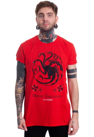 Game Of Thrones – House Of Targaryen – T-Shirt – Schwarz – S – 100% Baumwolle,Jersey