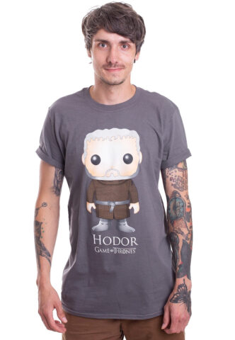 Game Of Thrones – Pop Art Hodor – T-Shirt – Grau – M – 100% Baumwolle,Jersey