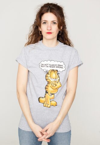 Garfield – Never Wrong Sport Grey – T-Shirt – Grau – XL – 90% Baumwolle, 10% Polyester