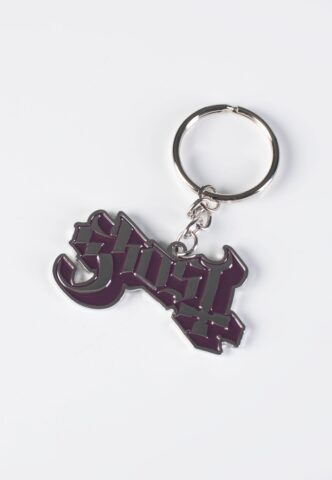 Ghost – Logo – Schlüsselanhänger – Lila – Onesize – Metallll