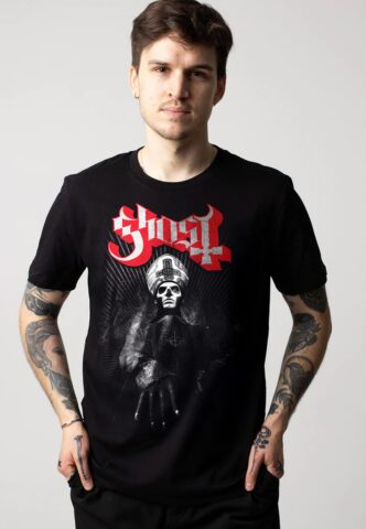 Ghost – Ring Photo – T-Shirt – Schwarz – S – 100% Baumwolle