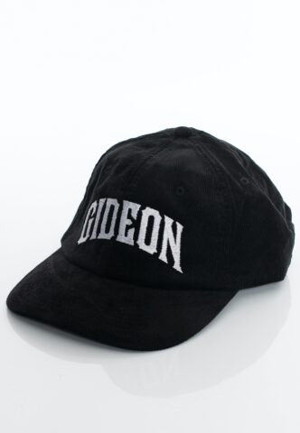 Gideon – Curved Logo Curdoroy – Cap – Schwarz – Onesize – 100% Baumwolle