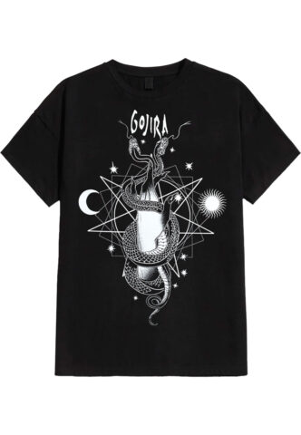 Gojira – Celestial Snakes – T-Shirt – Schwarz – M – 100% Baumwolle