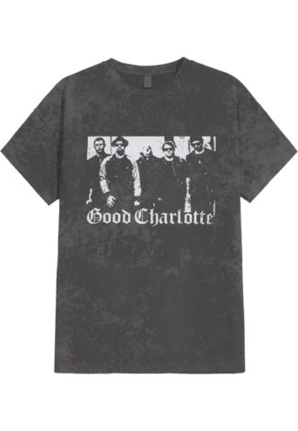Good Charlotte – Band Photo Washed – T-Shirt – Grau – L – 100% Baumwolle