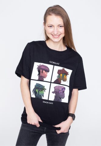 Gorillaz – Demon Days – T-Shirt – Schwarz – M – 100% Baumwolle