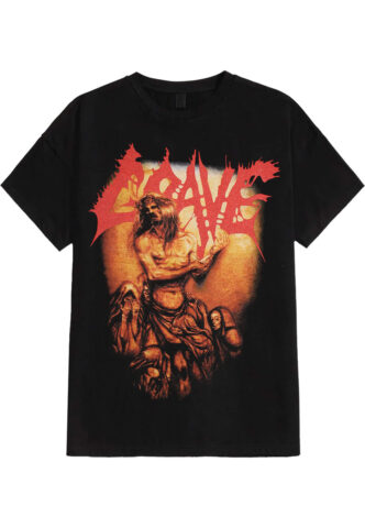 Grave – And Here I Die… Satisfied – T-Shirt – Schwarz – M – 100% Baumwolle