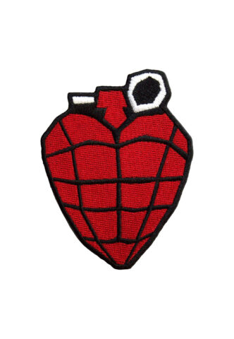 Green Day – Grenade – Aufnäher – Rot – Onesize – 100% Polyester