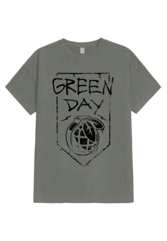 Green Day – Organic Grenade – T-Shirt – Grün – L – 100% Baumwolle
