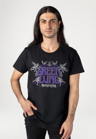 Green Lung – Necropolitan Logo – T-Shirt – Schwarz – M – 100% Baumwolle