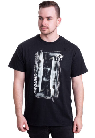 Ground Culture – Faces – T-Shirt – Schwarz – S – 100% Baumwolle,Jersey