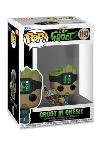 Guardians Of The Galaxy – Groot PJs w/Book POP! Bobble-Head – Funko Pop – Mehrfarbig – Onesize – 100% PVC