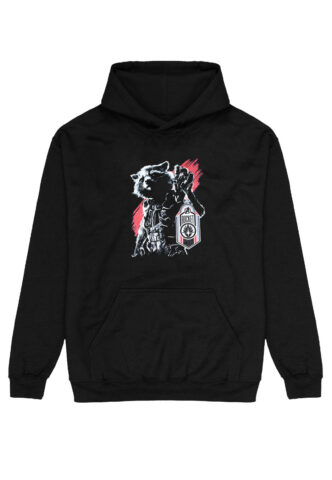 Guardians Of The Galaxy – Rocket Tag – Hoodie – Schwarz – S – 80% Baumwolle, 20% Polyester