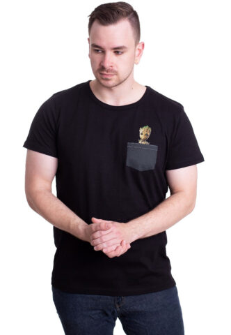 Guardians Of The Galaxy – Pocket Groot – T-Shirt – Schwarz – S – 100% Baumwolle,Jersey