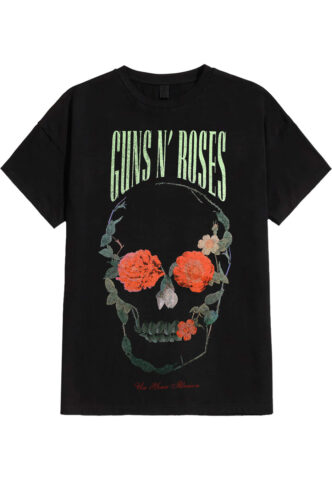 Guns N‘ Roses – Rose Skull – T-Shirt – Schwarz – XL – 100% Baumwolle