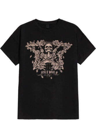 Guns N‘ Roses – Skeleton Guns – T-Shirt – Schwarz – XXL – 100% Baumwolle