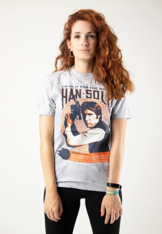 Star Wars – Han Solo Tie Dye – T-Shirt – Grau – XXL – 100% Baumwolle