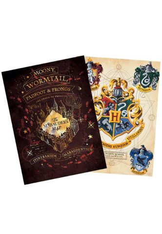 Harry Potter – Crest & Marauders – Poster – Mehrfarbig – Onesize – gid://shopify/Metaobject/237909737709