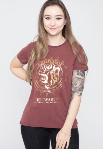 Harry Potter – Gryffindor Wine Red Acid Wash – Girly – Weinrot – XL – 100% Baumwolle