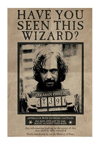Harry Potter – Wanted Sirius Black Maxi – Poster – Schwarz – Onesize – gid://shopify/Metaobject/237909737709