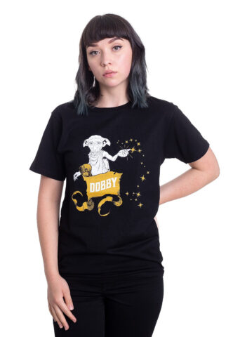 Harry Potter – Dobby Stars – T-Shirt – Schwarz – XL – 100% Baumwolle