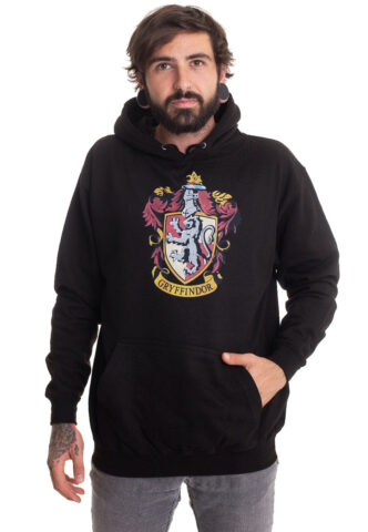 Harry Potter – Gryffindor Crest – Hoodie – Schwarz – XXL – 80% Baumwolle, 20% Polyester,Schweiß