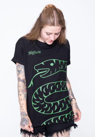 Harry Potter – Slytherin – T-Shirt – Schwarz – S – 100% Baumwolle