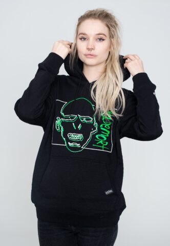 Harry Potter – Voldemort Line Art – Hoodie – Schwarz – M – 60% Baumwolle, 40% Polyester