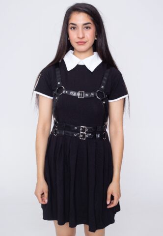 Heartless – Rapture Black/White – Kleid – Schwarz – L – 95% Baumwolle, 5% Elastan