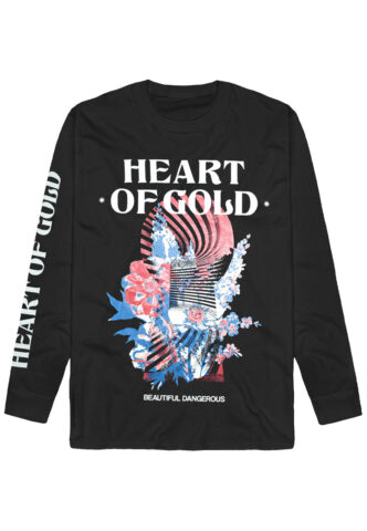 Heart Of Gold – Beautiful Dangerous – Longsleeve – Schwarz – M – 100% Baumwolle