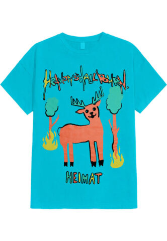 Heaven Shall Burn – Heimat Hirsch Atoll Blue – T-Shirt – Blau – L – 100% Baumwolle