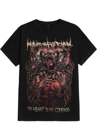 Heaven Shall Burn – My Heart Is My Compass – T-Shirt – Schwarz – M – 100% Baumwolle
