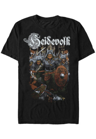 Heidevolk – A Wolf In My Heart – T-Shirt – Schwarz – S – 100% Baumwolle