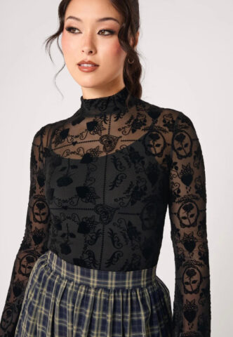 Hellbunny – Esme 300 Black – Oberteil – Schwarz – L – 95% Polyester, 5% Elastan