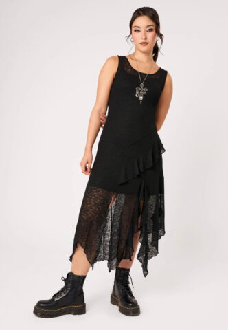 Hellbunny – Mystra Black – Kleid – Schwarz – XL – 100% Polyester