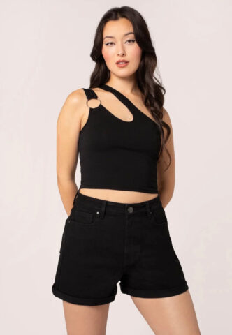 Hellbunny – Pablo – Shorts – Schwarz – XS – 99% Baumwolle, 1% Elastan