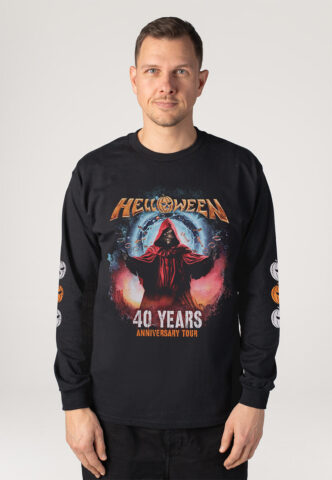Helloween – Keeper 40 Years Tour – Longsleeve – Schwarz – XXL – 100% Baumwolle