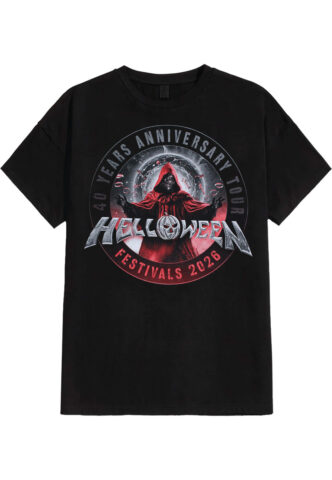Helloween – Keeper Emblem Festivals 2026 – T-Shirt – Schwarz – M – 100% Baumwolle
