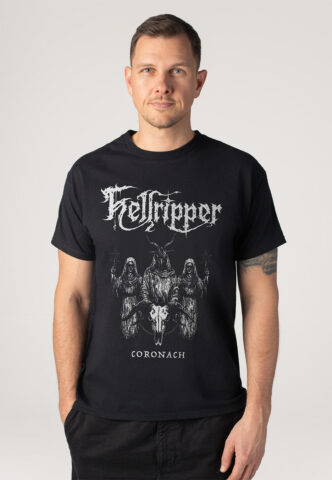 Hellripper – Coronach – T-Shirt – Schwarz – M – 100% Baumwolle