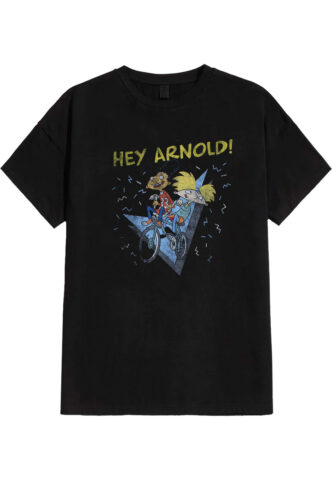 Hey Arnold – Hey Arnold – T-Shirt – Schwarz – S – 100% Baumwolle