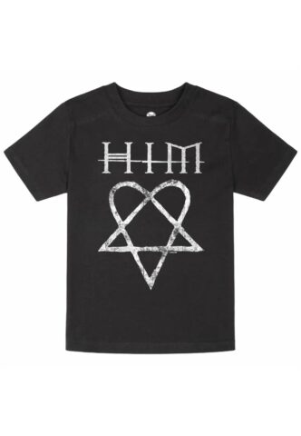 Him – Heartagram Kids – T-Shirt – Schwarz – 140 – 100% Bio-Baumwolle