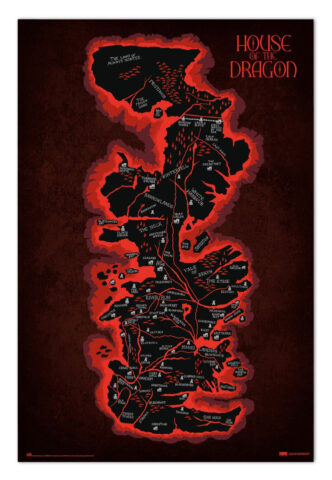 House Of The Dragon – Westeros Map Maxi – Poster – Mehrfarbig – Onesize – gid://shopify/Metaobject/237909737709