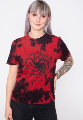 House Of The Dragon – Targaryen Acid Washed Red – T-Shirt – Rot – XXL – 100% Baumwolle